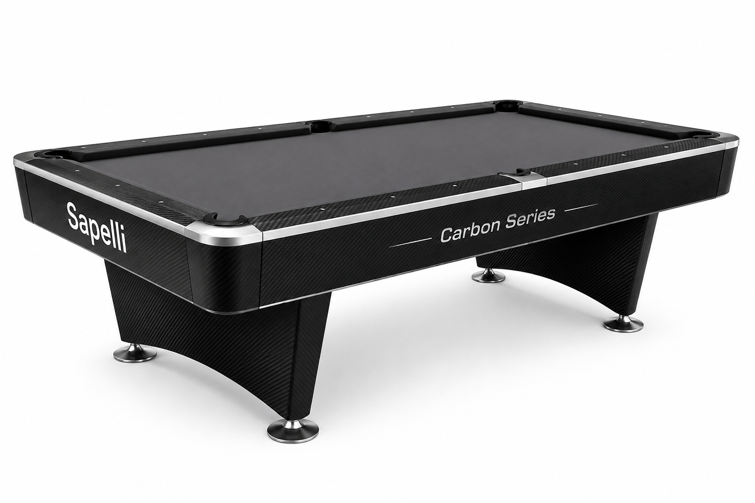 Sapelli Carbon Series - profesyonel bilardo masası - Türkiye Bilardo Sanayi üretimi Sapelli modeli - ürün katalog fotoğrafı