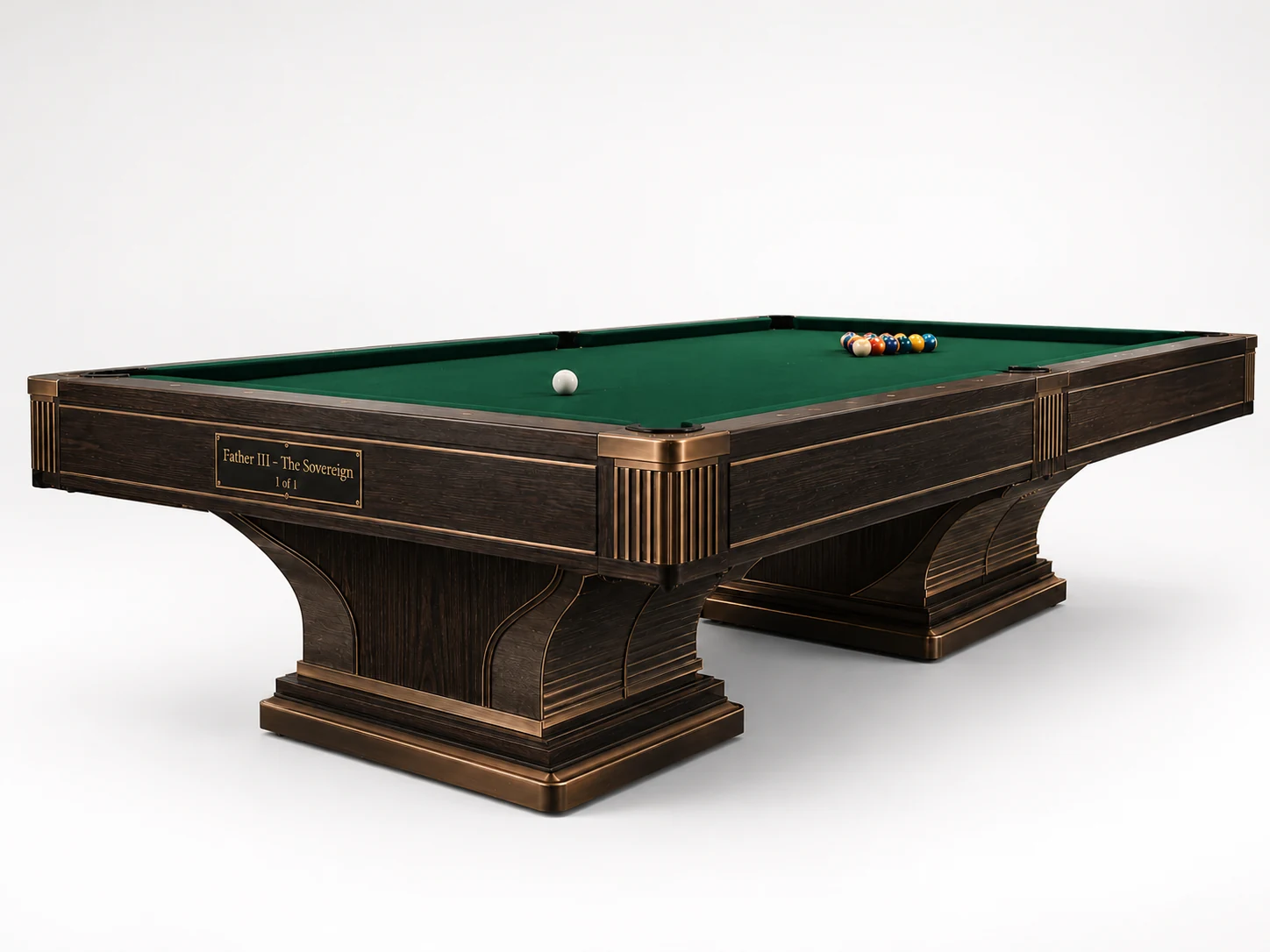 Sapelli Father III – The Sovereign - professional billiards table - Sapelli model manufactured by Türkiye Bilardo Sanayi in Turkey - product catalog photo